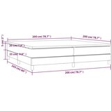  s oprugama i madracem svjetlosivi 200 x 200cm od tkanine | shoptok.hr
