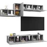  7-dijelni set TV ormarića siva boja betona konstruirano drvo | shoptok.hr