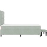  Krevet s opruga kutije Svjetlosiva 200 x 120 cm Baršun | shoptok.hr