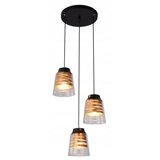 Candellux Lighting luster/visilica-fresno viseća lampa talerz crna 3X60W E27 bezbojni abažur | Eponuda.com