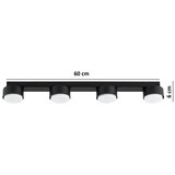 Brilagi LED RGB prigušiva ugradna spot svetiljka MONO 4xGX53/14W/230V Wi-Fi Tuya crna | Eponuda.com