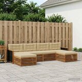  Set vanjskih sofa 6 kom. Čvrsto drvo akacije | shoptok.hr