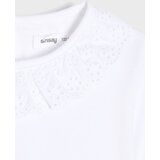 Sinsay Pamučna bluza s ukrasnim ovratnikom | shoptok.hr