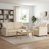  Set sofe 2 pcs Krem Umjetna koža | shoptok.hr