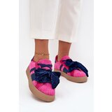 Boto Women's Sneakers With Velvet Bow Fuchsia Ashlyn | shoptok.hr