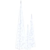 vidaXL set akrilnih okrasnih LED stožcev moder 60/90/120 cm | Shoptok.si