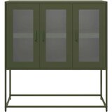  Komoda maslinastozelena 100 5x39x107 cm hladno valjani čelik | shoptok.hr