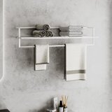 vidaXL Držalo za brisače belo 95x25x22 cm železo Cene