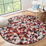 Mila Home Crveni/sivi perivi okrugao tepih ø 100 cm Ignite – | shoptok.hr
