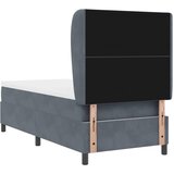  Krevet s opruga kutije s jastukom Tamno siva 190 x 90 cm Baršun | shoptok.hr