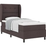 vidaXL Box spring krevet Tamno smeđa 90 x 190 cm tkanina Cijene