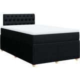 vidaXL Krevet box spring s madracem crni 120 x 190 cm od tkanine | shoptok.hr