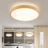  Brilagi-LED prigušiva svetiljka GLASS POOL DOUBLE LED/48W/230V 40 cm dek. drveta + daljinski upravljač | Eponuda.com