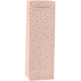  Wine Bottle Paper Gift Bag Gold Dots 35 x 12 x 9 cm | Shoptok.si