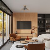 Nice Lamps Črna/v naravni barvi stropna svetilka 14x56 cm Tumber – | Shoptok.si