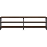 TV ormarić boja hrasta 180x30x50 cm konstruirano drvo i metal | shoptok.hr