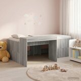 Krevet za djecu s visokim okvirom i stolom Siva Sonoma | shoptok.hr