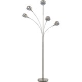  Stojeća svjetiljka 200 cm 5 x E14 srebrna | shoptok.hr