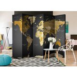  Paravan u 5 dijelova - Room divider - World map on dark background 225x172 | shoptok.hr