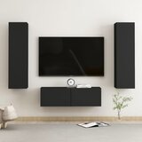 vidaXL 3-dijelni set TV ormarića od iverice crni Cijene