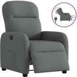 Maison Chic Električni naslanjač - Relax naslanjač temno sivo blago, (22061658) | Shoptok.si
