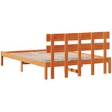  Krevetna konstrukcija Smeđa 160 x 200 cm Čvrsto borovo drvo | shoptok.hr