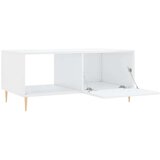  Stolić za kavu sjajni bijeli 90 x 50 x 40 cm konstruirano drvo | shoptok.hr