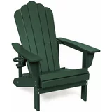 Bonami Selection Zelen plastičen vrtni fotelj Adirondack –