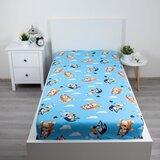 Jerry Fabrics Modra napenjalna enojna bombažna otroška rjuha 90x200 cm Bluey – | Shoptok.si