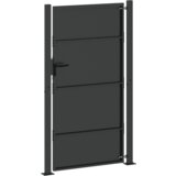 vidaXL Vrtna vrata Crna 105 x 175 cm Čelik s praškastim premazom | shoptok.hr