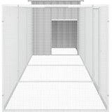  Kavez za kokoši sivi 400x91x100 cm od pocinčanog čelika | shoptok.hr