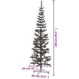  Usko božićno drvce crno 240 cm | shoptok.hr
