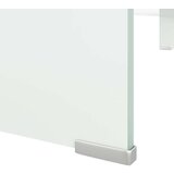 vidaXL stojalo za TV / ekran stekleno belo 100x30x13 cm | Shoptok.si