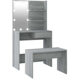  Komplet toaletnih mizic z LED lučkami siva sonoma konstr. les, (20712863) | Shoptok.si