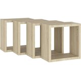 vidaXL kockaste zidne police 4 kom boja hrasta sonome 30 x 15 x 30 cm | shoptok.hr