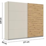 Modern Living Omara Z Drsnimi Vrati Feldkirch, Barva Šampanjca | Shoptok.si
