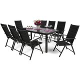 Ibiza set namještaja 185 cm Crna / Crna 8+1 | shoptok.hr