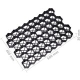 vidaXL Rešetke za travu 16 kom crne 60 x 40 x 3 cm plastične | shoptok.hr