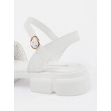 GOODIN White platform sandals | ePonuda.com
