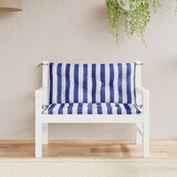  Jastuci za vrtnu klupu 2 kom plavo-bijeli prugasti 100x50x7 cm | shoptok.hr