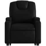  Naslonjač na podizanje od umjetne kože crni | shoptok.hr