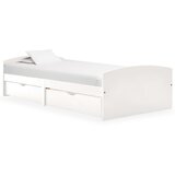 Furnova Posteljni okvir z 2 predaloma bela trdna borovina 90x200 cm, (22055311) Cene