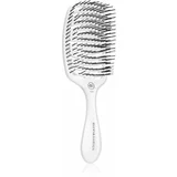 Olivia Garden ESSENTIAL CARE FLEX Medium Hair Bristles krtača za lase Ice White 1 kos