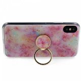Nillkin silikonski ovitek marmor ring za samsung galaxy A71 A715 roza z bleščicami | Shoptok.si