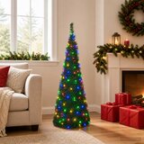 POP-UP LED božićno drvce 180 LED lampica PVC i PET | shoptok.hr