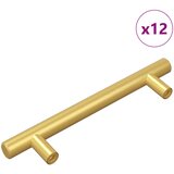 Drška za ormar 12 pcs Zlatno 150 mm Nehrđajući čelik | Eponuda.ba