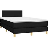  s oprugama i madracem crni 120 x 200cm od tkanine | shoptok.hr
