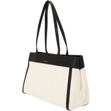 Calvin Klein Nakupovalna torba črna / off-bela | Shoptok.si