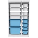 Hanah home višenamenska polica montana xs 2D4N8U white blue | ePonuda.com
