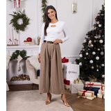 UR/CEO Beige loose trousers with rhinestone embellishments Hira | ePonuda.com